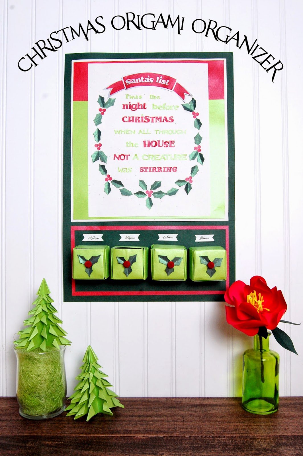 Christmas Origami Organizer 1