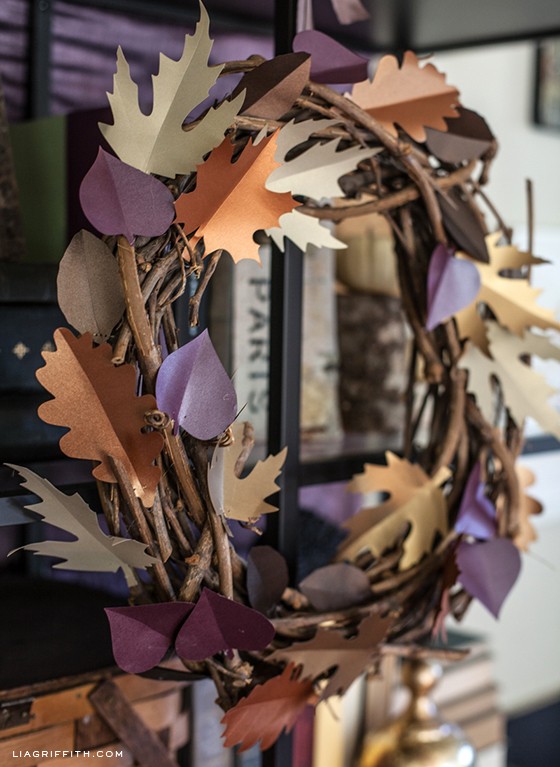 DIYFallPaperLeafWreath