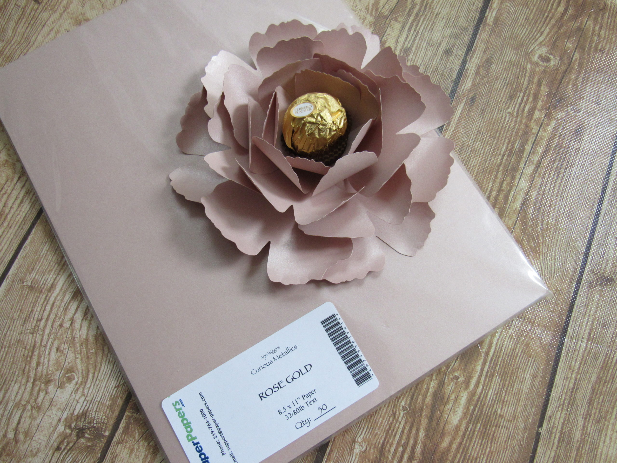 Paper Peony and Rose Gold Paper